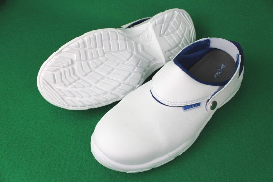 Preview: Clog mit Fersenriemen "IRIS" weiß Gr. 38 bis 46